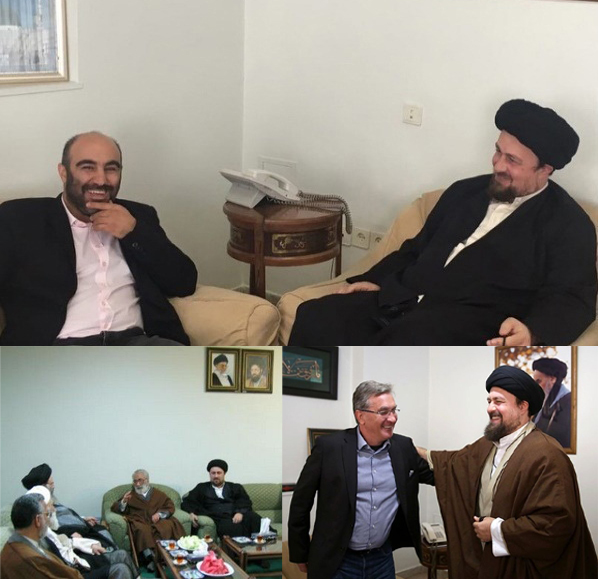 عدم استقبال سید حسن خمینی از آیت الله شیخ عیسی قاسم! + عکس عدم استقبال سید حسن خمینی از آیت الله شیخ عیسی قاسم! + عکس
