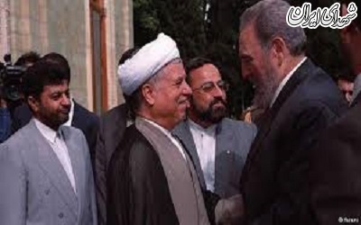 مرحوم هاشمی و فیدل کاسترو رهبر فقید کوبا + عکس