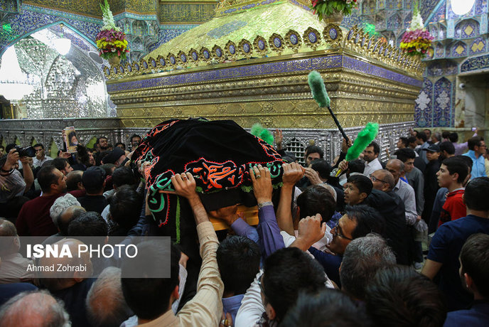 مراسم تشییع پیکر حجت‌الاسلام طباطبایی در قم