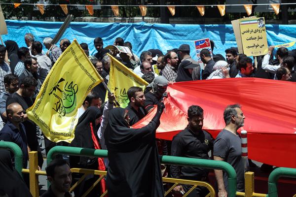 حضور نظامی نُجَباء در راهپیمایی روز قدس تهران +عکس حضور نظامی نُجَباء در راهپیمایی روز قدس تهران +عکس