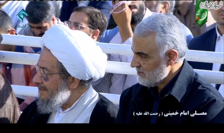 حضور حاج قاسم در نماز عید فطر مصلی تهران + عکس