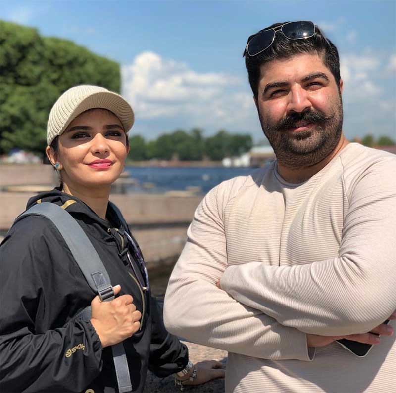 بازیگر زن ایرانی با پوشش ... در کنار بهنام بانی!!