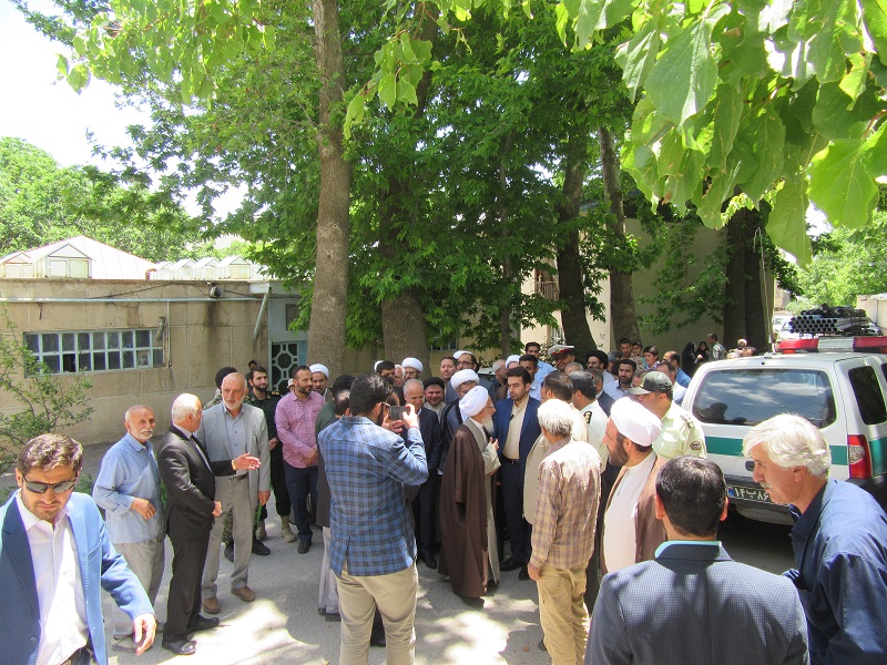 آیت الله جوادی آملی در روستای احمد آباد + عکس