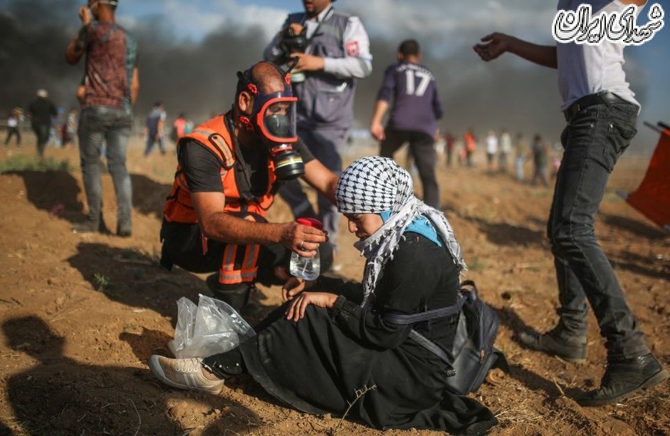 مشارکت هزاران فلسطینی در تظاهرات بازگشت در مرز غزه