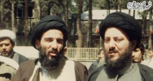 آیت الله هاشمی شاهرودی و شهید آیت الله حکیم + عکس