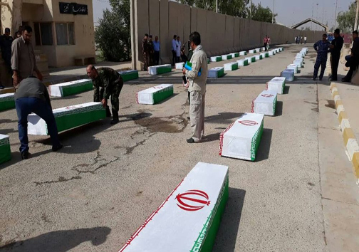 پیکر 56 شهید دفاع مقدس وارد کشور شد + عکس پیکر 56 شهید دفاع مقدس وارد کشور شد + عکس
