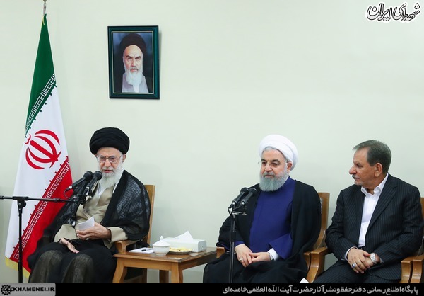 دیدار رئیس جمهور و اعضای هیئت دولت با رهبر انقلاب