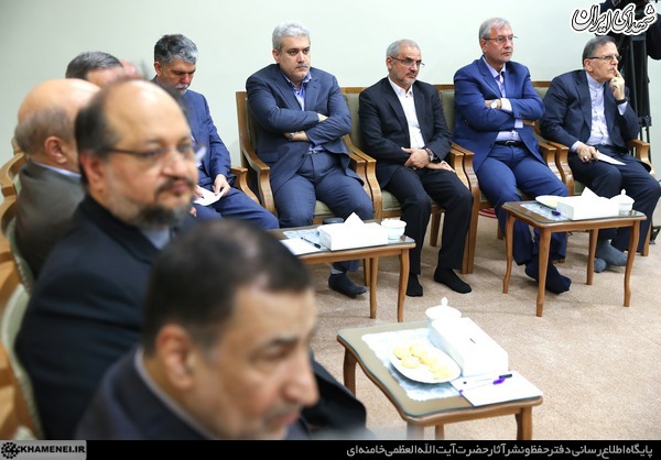دیدار رئیس جمهور و اعضای هیئت دولت با رهبر انقلاب