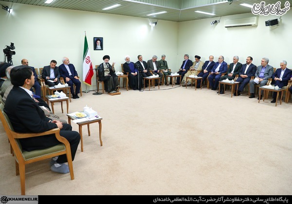 دیدار رئیس جمهور و اعضای هیئت دولت با رهبر انقلاب