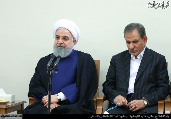دیدار رئیس جمهور و اعضای هیئت دولت با رهبر انقلاب