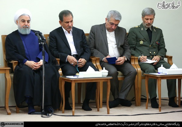 دیدار رئیس جمهور و اعضای هیئت دولت با رهبر انقلاب