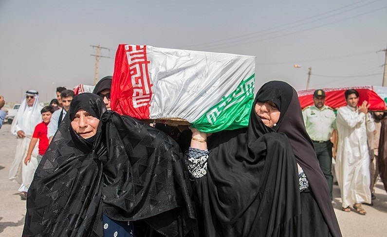 ورود پیکر ۷۵ شهید دفاع مقدس از مرز شلمچه ورود پیکر ۷۵ شهید دفاع مقدس از مرز شلمچه