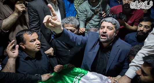 وداع با پیکر مطهر سردار شهید دایی‌پور در معراج شهدا