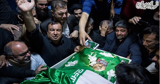 وداع با پیکر مطهر سردار شهید دایی‌پور در معراج شهدا