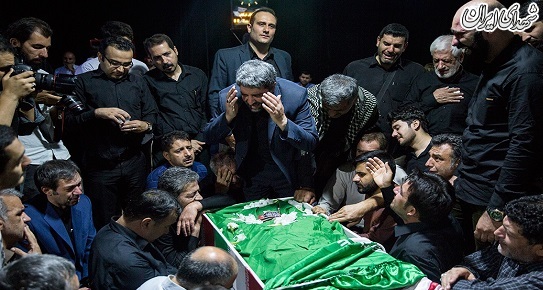 وداع با پیکر مطهر سردار شهید دایی‌پور در معراج شهدا