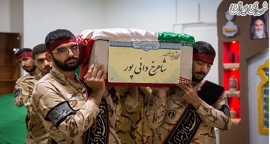 وداع با پیکر مطهر سردار شهید دایی‌پور در معراج شهدا
