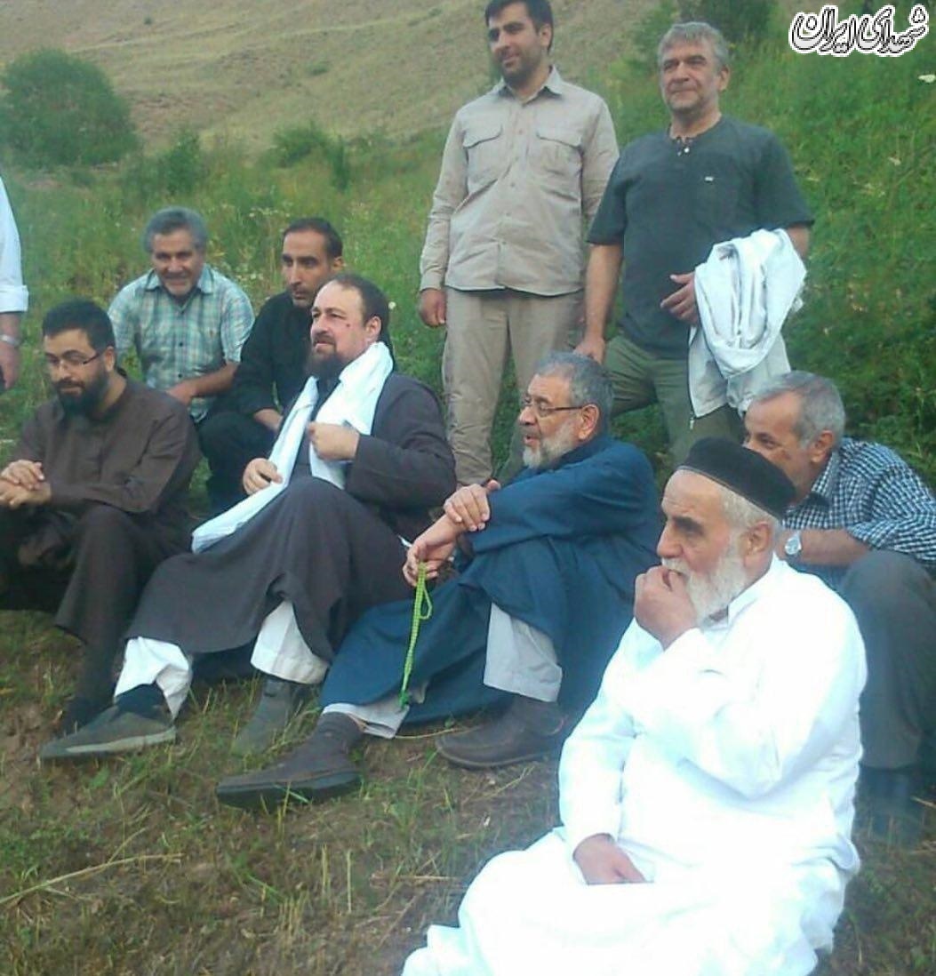 طبیعت گردی سید حسن خمینی و ناطق نوری + عکس