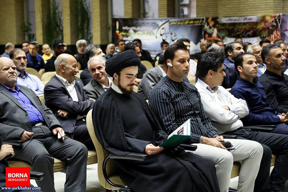 فرزند سید حسن خمینی در یک مراسم ختم + عکس