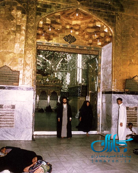 یادگار امام (ره) در حرم امیرالمومنین علی(ع) + عکس