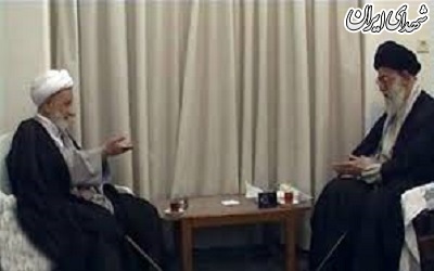 گپ و گفت رهبر انقلاب و مرحوم آیت الله بهجت + عکس