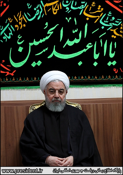 عزاداری حضرت اباعبدالله الحسین (ع) با حضور روحانی عزاداری حضرت اباعبدالله الحسین (ع) با حضور روحانی