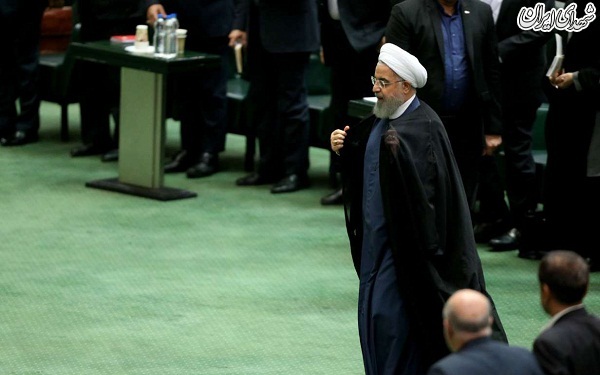 حضور رئیس جمهور روحانی در مجلس
