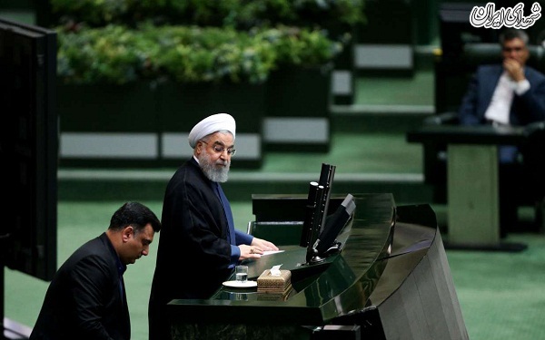 حضور رئیس جمهور روحانی در مجلس