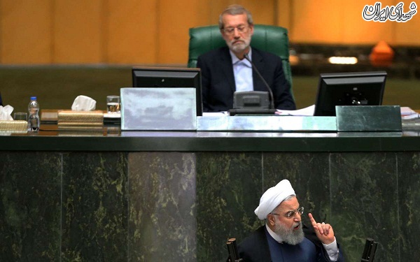 حضور رئیس جمهور روحانی در مجلس