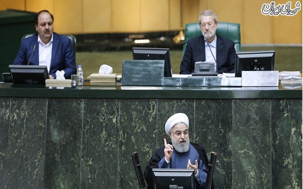 حضور رئیس جمهور روحانی در مجلس