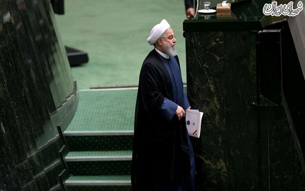 حضور رئیس جمهور روحانی در مجلس