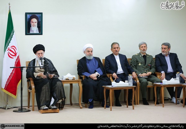 دیدار رئیس جمهور و اعضای هیات دولت با رهبر انقلاب