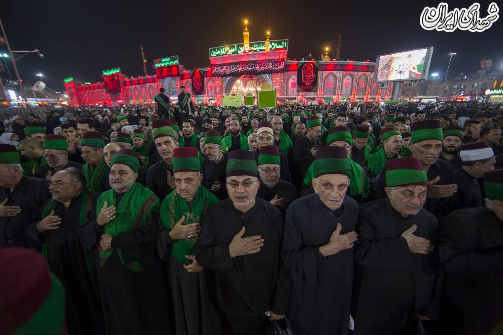 دسته عزاداری سادات حسینی در حرم سید الشهدا(ع)