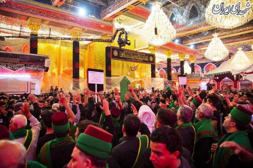 دسته عزاداری سادات حسینی در حرم سید الشهدا(ع)