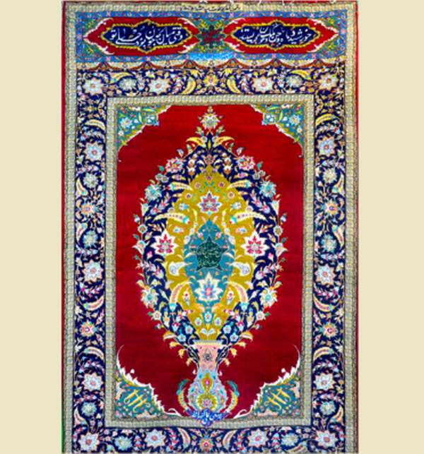 فرش تاریخی قتلگاه حرم امام حسین(ع) رونمایی شد فرش تاریخی قتلگاه حرم امام حسین(ع) رونمایی شد