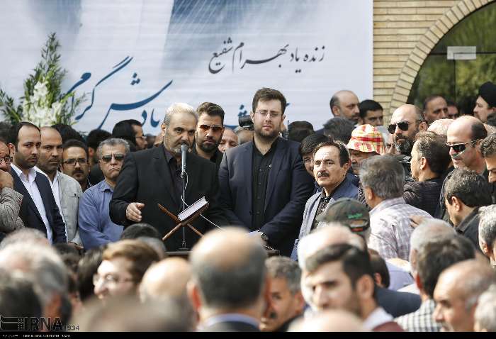 مراسم تشییع پیکر زنده یاد مرحوم بهرام شفیع