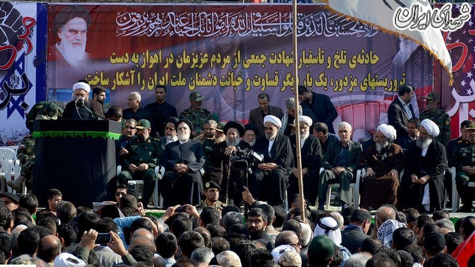 تشییع باشکوه شهدای حادثه تروریستی اهواز