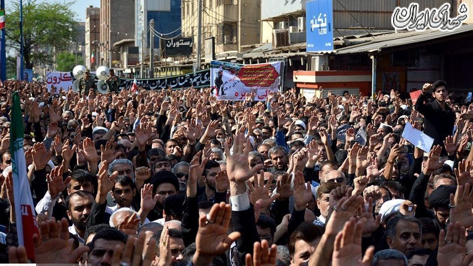 تشییع باشکوه شهدای حادثه تروریستی اهواز