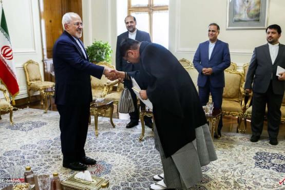 لباس جالب سفیر ژاپن در دیدار با ظریف + عکس