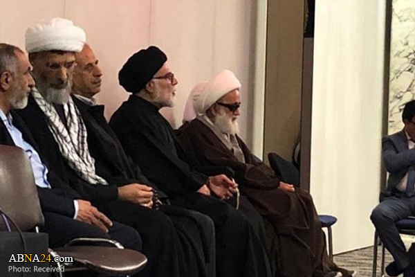 شیخ عیسی قاسم در مراسم ترحیم علامه الستری شیخ عیسی قاسم در مراسم ترحیم علامه الستری