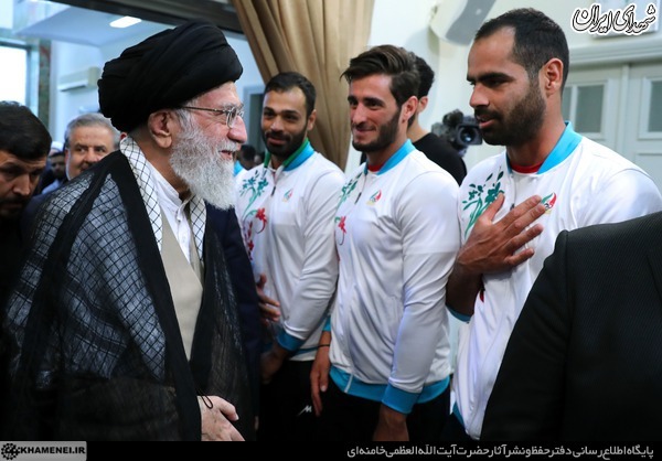 دیدار با مدال آوران بازی های آسیایی با رهبر انقلاب