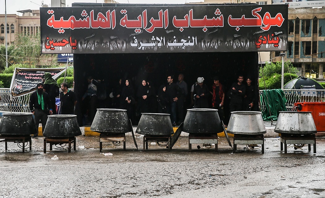 بارش باران در نجف اشرف