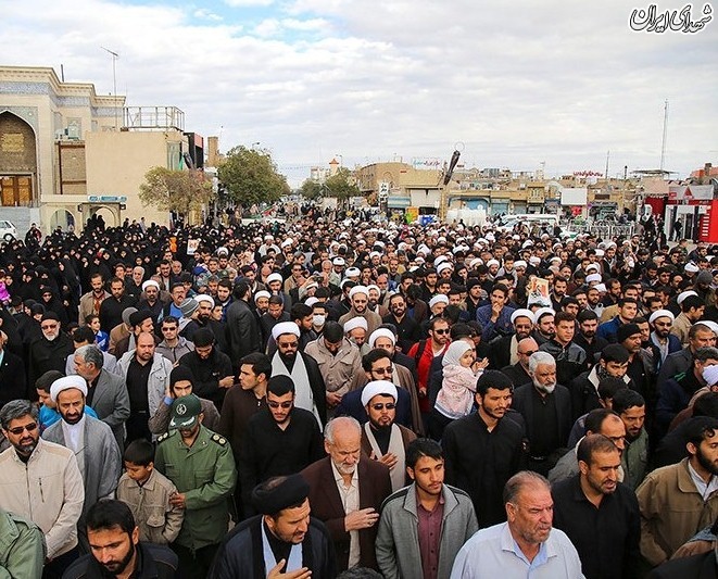 تشییع روحانی شهید مدافع حرم حجت الاسلام محمد حسن دهقانی