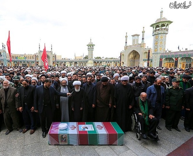 تشییع روحانی شهید مدافع حرم حجت الاسلام محمد حسن دهقانی