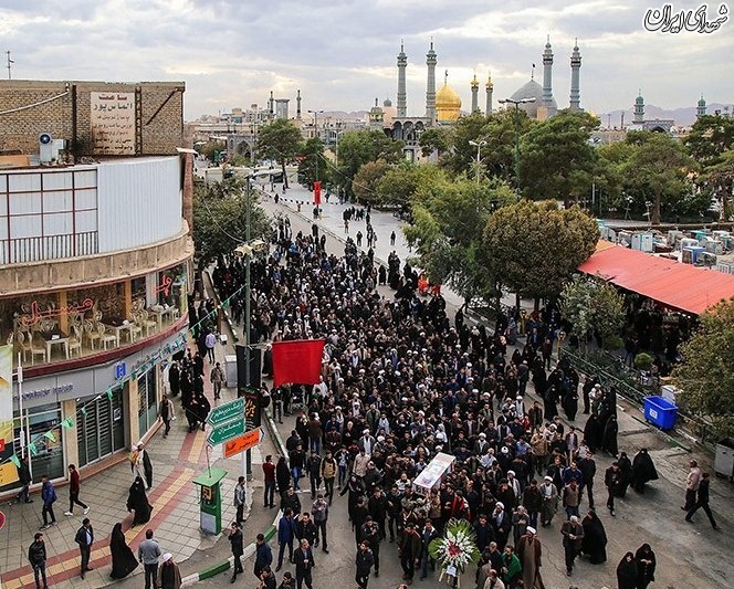 تشییع روحانی شهید مدافع حرم حجت الاسلام محمد حسن دهقانی