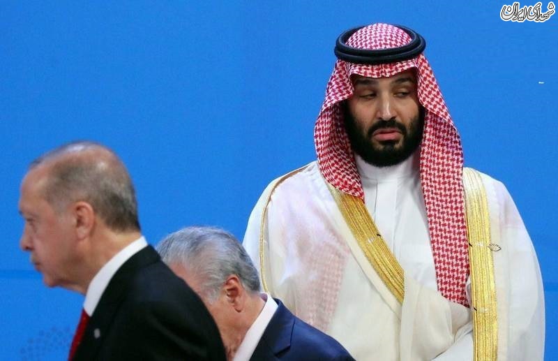 عکس/ دهن‌کجی معنا دار بن‌سلمان به اردوغان