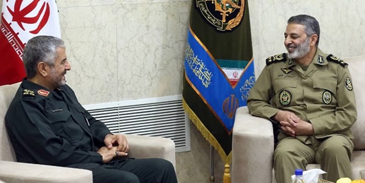 فرمانده کل سپاه با امیر سرلشکر موسوی دیدار کرد فرمانده کل سپاه با امیر سرلشکر موسوی دیدار کرد