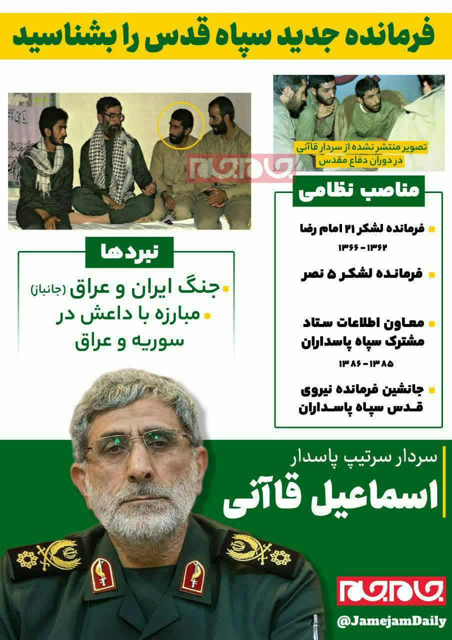 اینفوگرافیک/ فرمانده سپاه قدس را بشناسید
