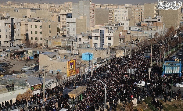 عکس/ تشییع باشکوه محافظ حاج قاسم در تهران