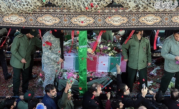 عکس/ تشییع باشکوه محافظ حاج قاسم در تهران
