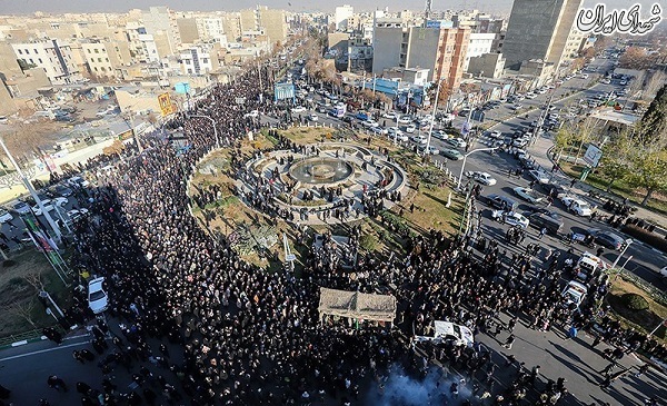 عکس/ تشییع باشکوه محافظ حاج قاسم در تهران